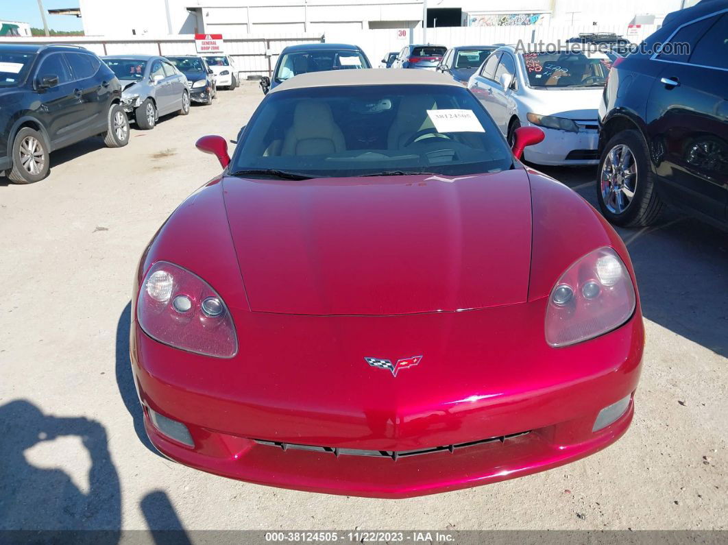 2006 Chevrolet Corvette Burgundy vin: 1G1YY36U965117023