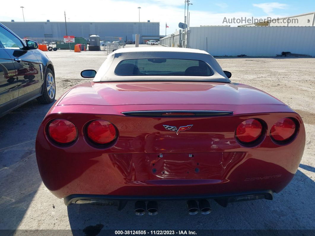 2006 Chevrolet Corvette Burgundy vin: 1G1YY36U965117023