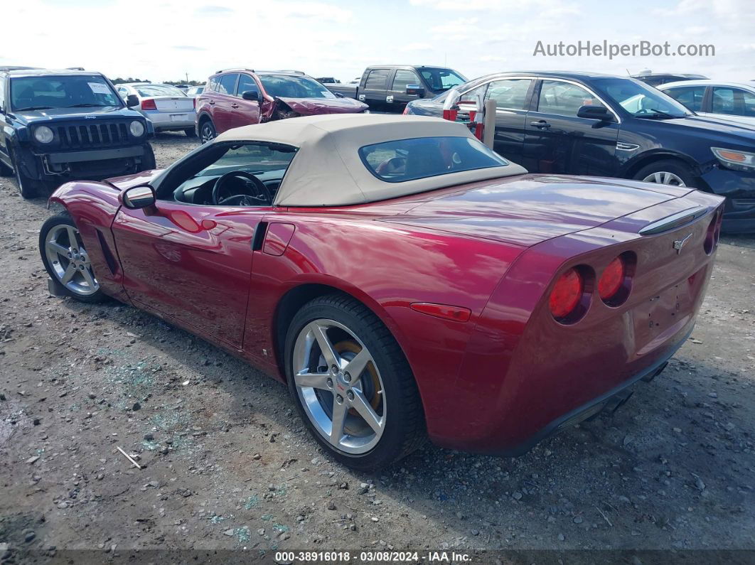 2006 Chevrolet Corvette   Burgundy vin: 1G1YY36UX65120853