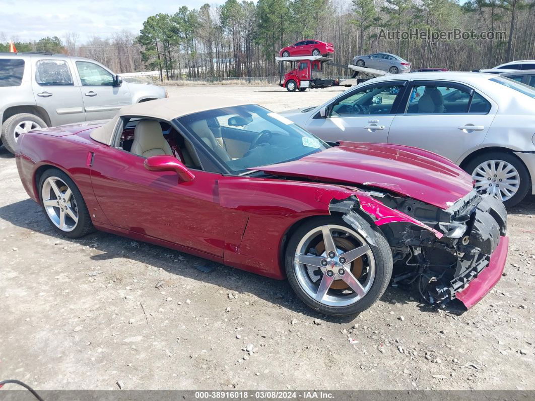 2006 Chevrolet Corvette   Burgundy vin: 1G1YY36UX65120853