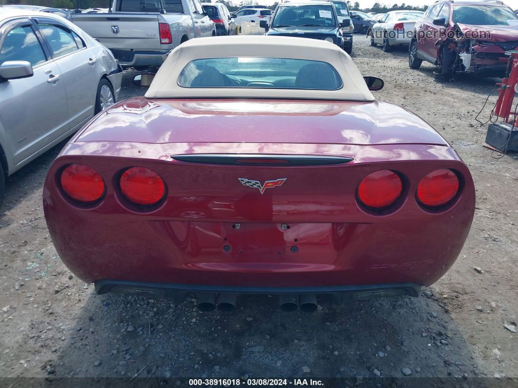 2006 Chevrolet Corvette   Burgundy vin: 1G1YY36UX65120853