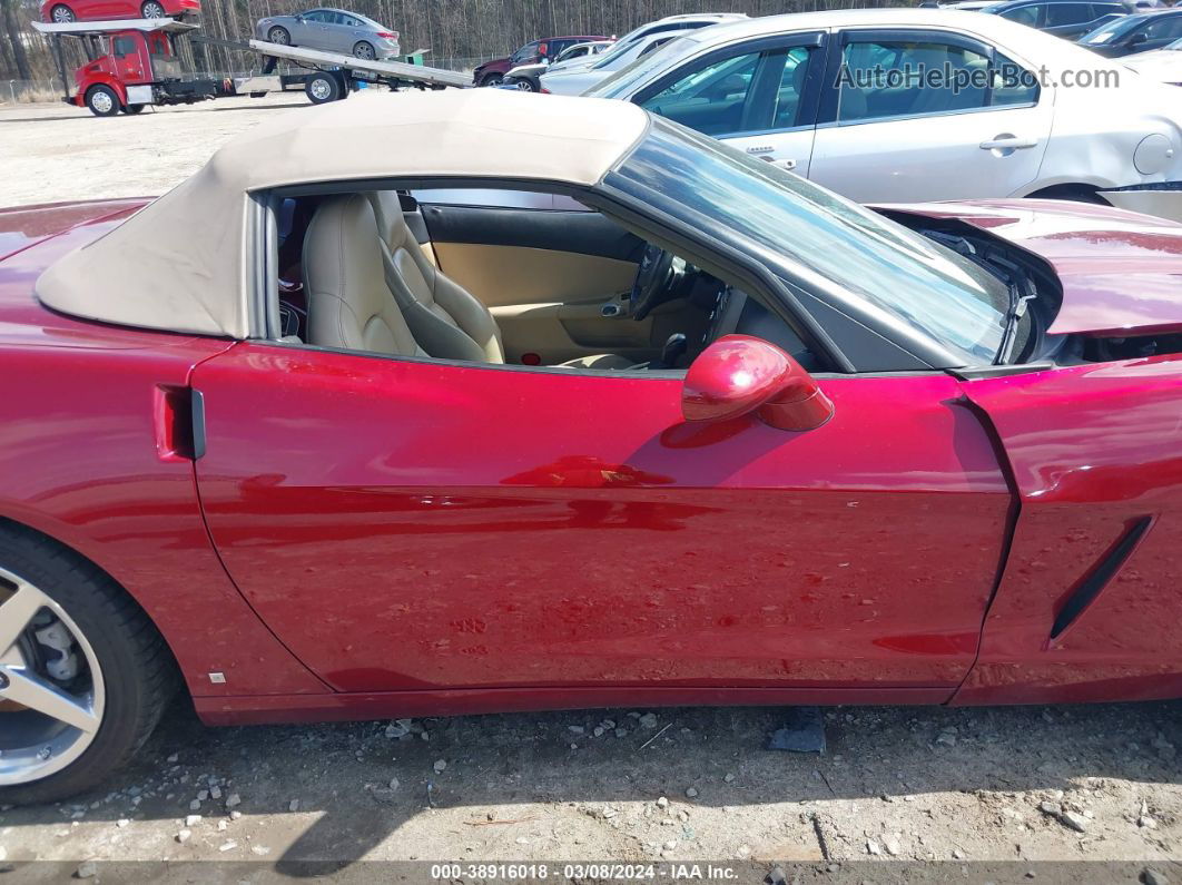 2006 Chevrolet Corvette   Burgundy vin: 1G1YY36UX65120853