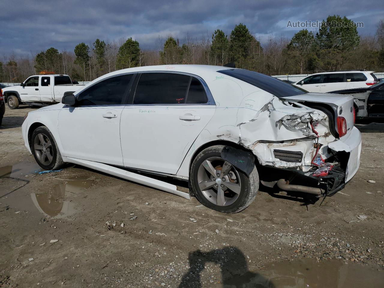 2012 Chevrolet Malibu Ls White vin: 1G1ZA5E01CF159954