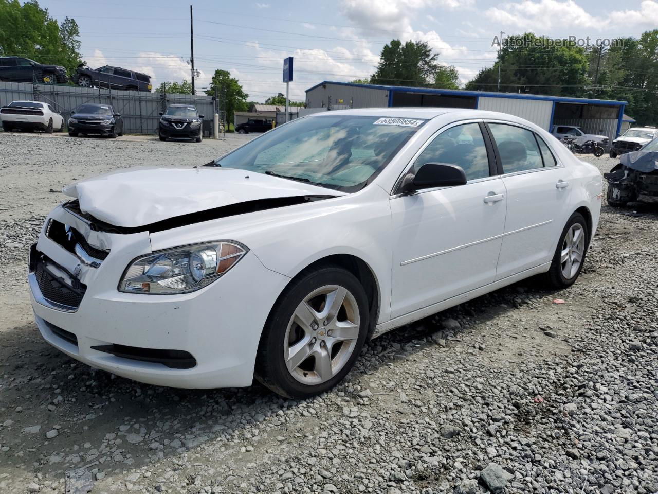 2012 Chevrolet Malibu Ls Белый vin: 1G1ZA5E02CF399062