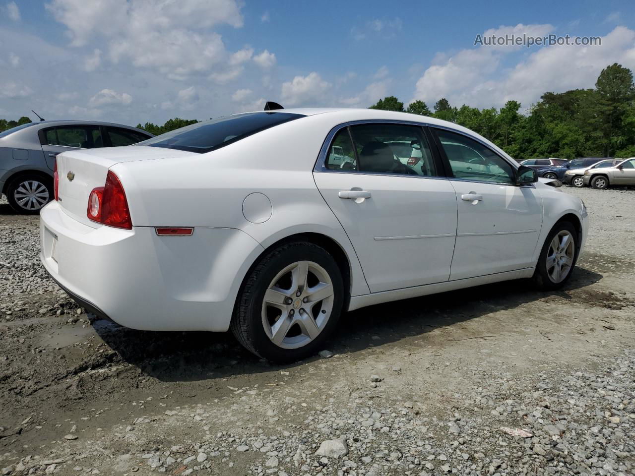 2012 Chevrolet Malibu Ls White vin: 1G1ZA5E02CF399062