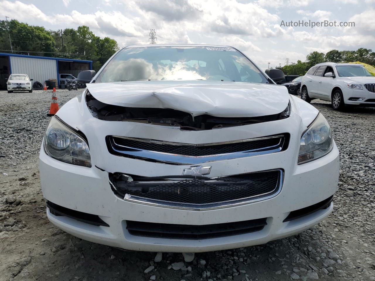 2012 Chevrolet Malibu Ls White vin: 1G1ZA5E02CF399062