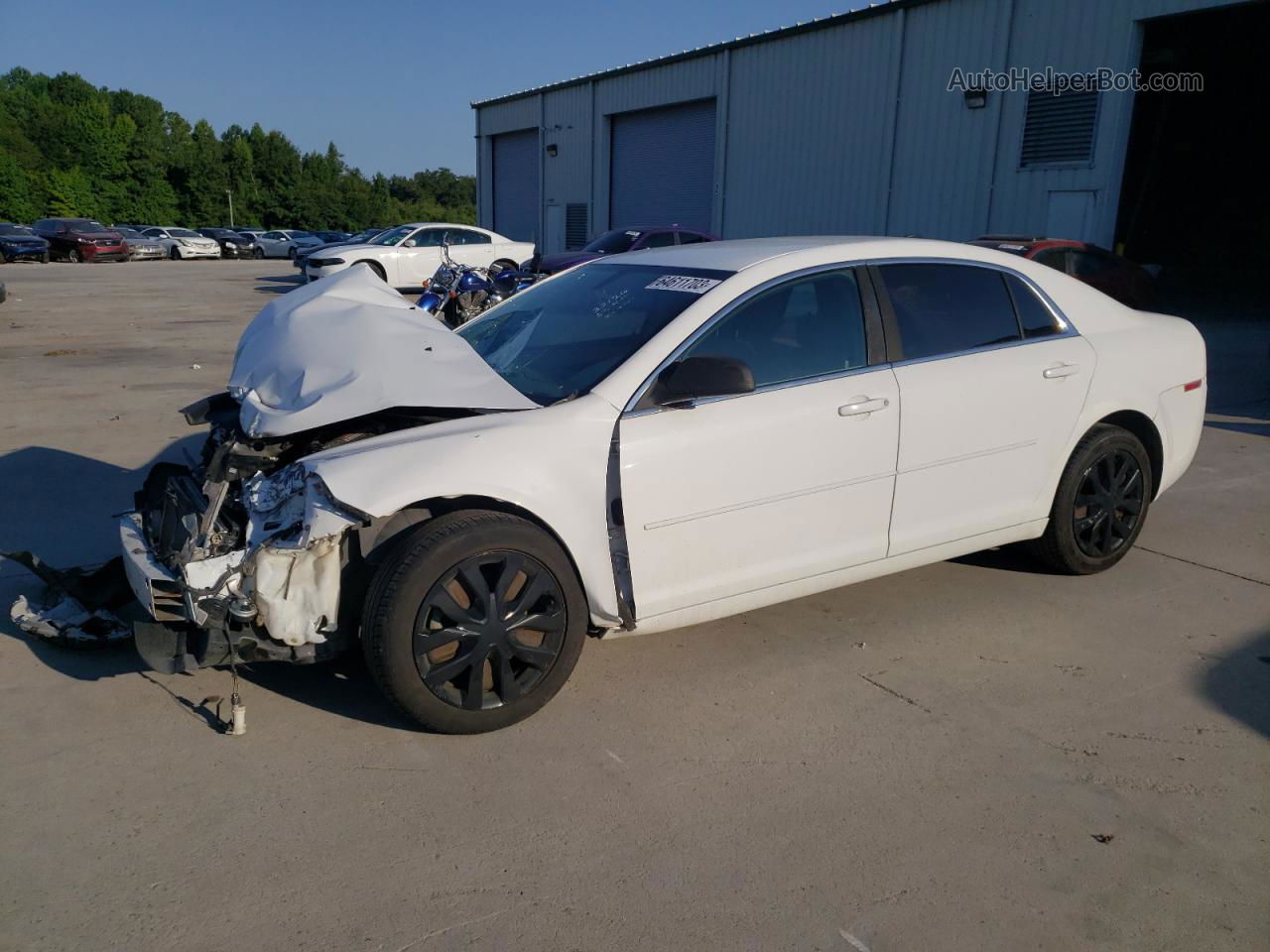 2012 Chevrolet Malibu Ls White vin: 1G1ZA5E04CF348985