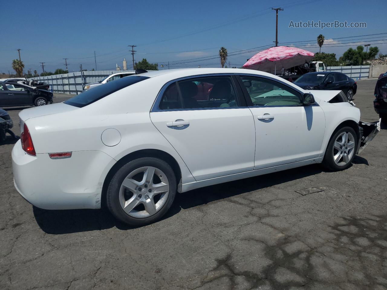 2012 Chevrolet Malibu Ls White vin: 1G1ZA5E05CF309001