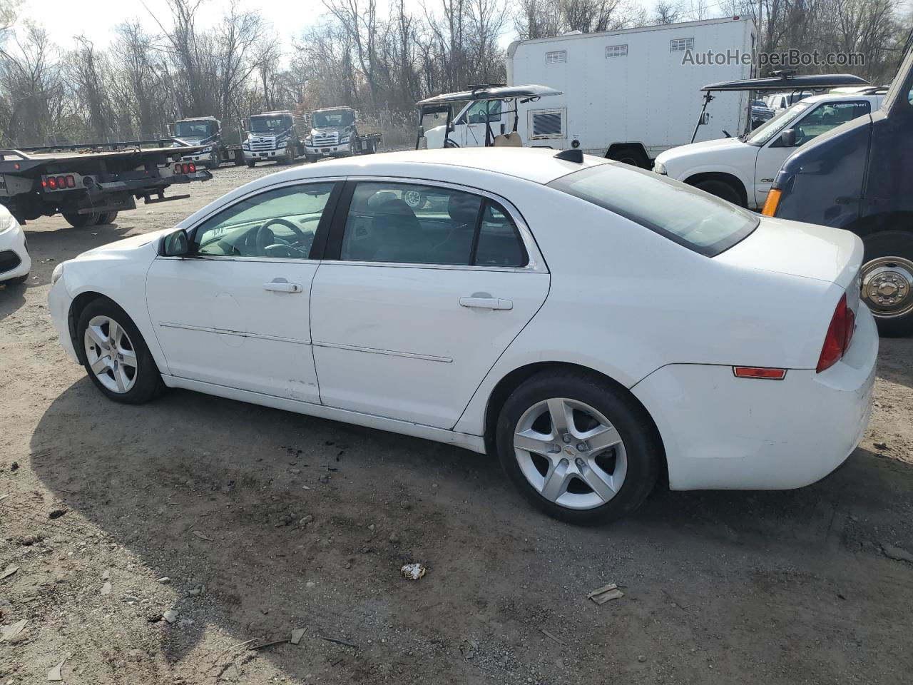 2012 Chevrolet Malibu Ls White vin: 1G1ZA5E06CF391420