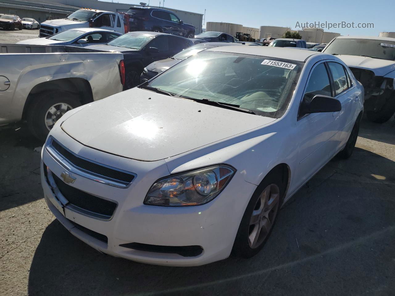 2012 Chevrolet Malibu Ls Белый vin: 1G1ZA5E07CF396156