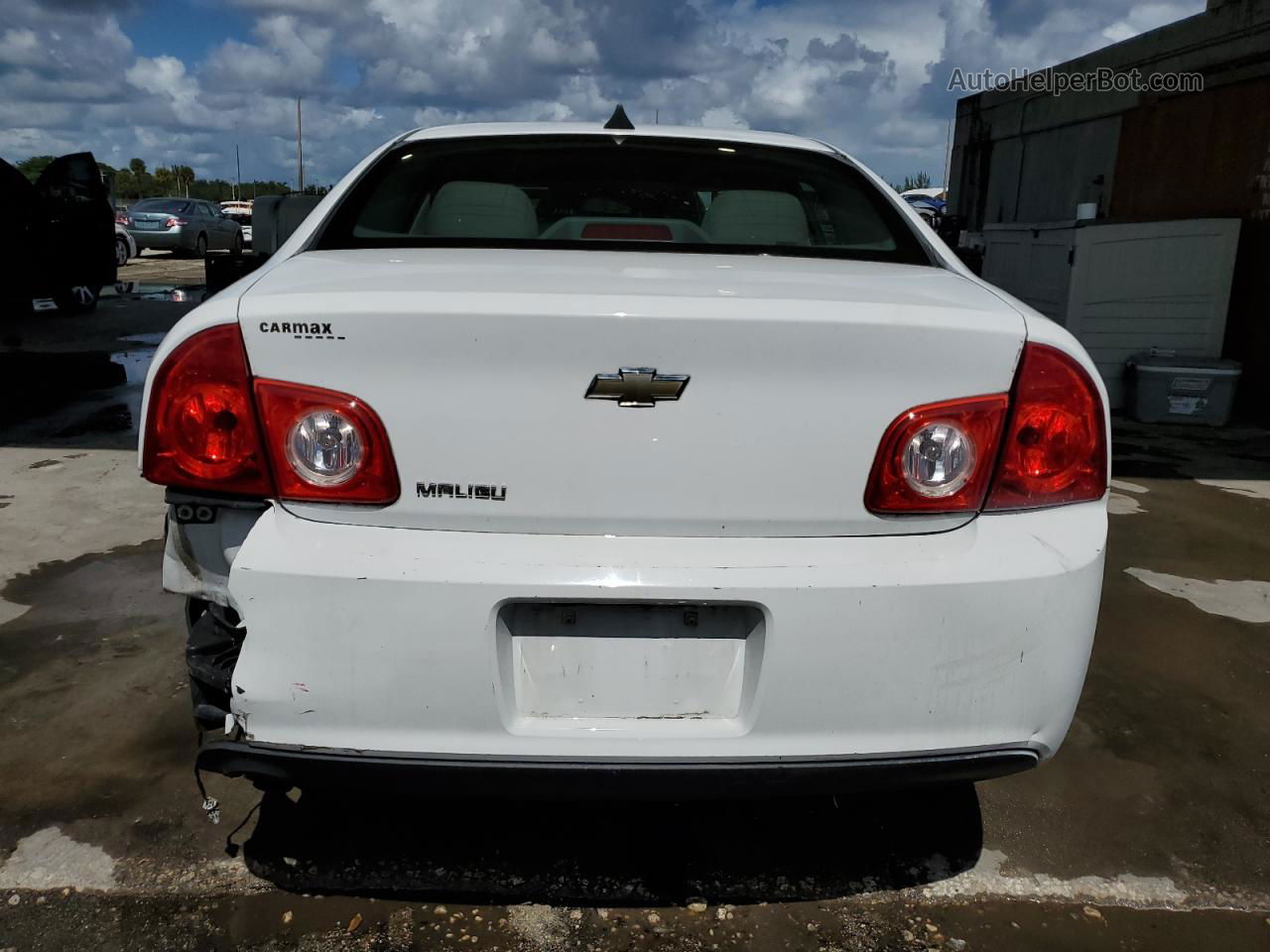 2012 Chevrolet Malibu Ls White vin: 1G1ZA5E07CF398943