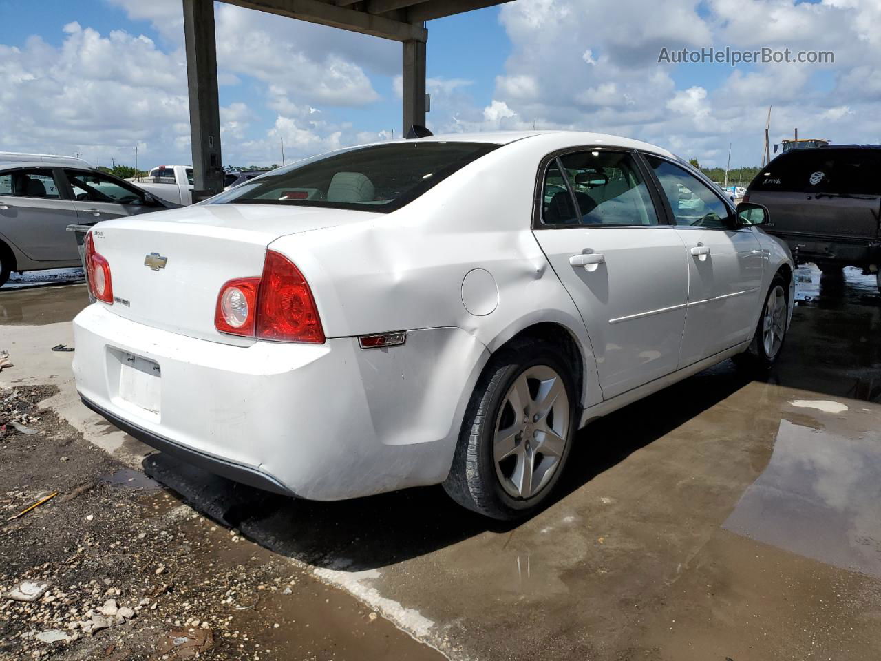 2012 Chevrolet Malibu Ls White vin: 1G1ZA5E07CF398943