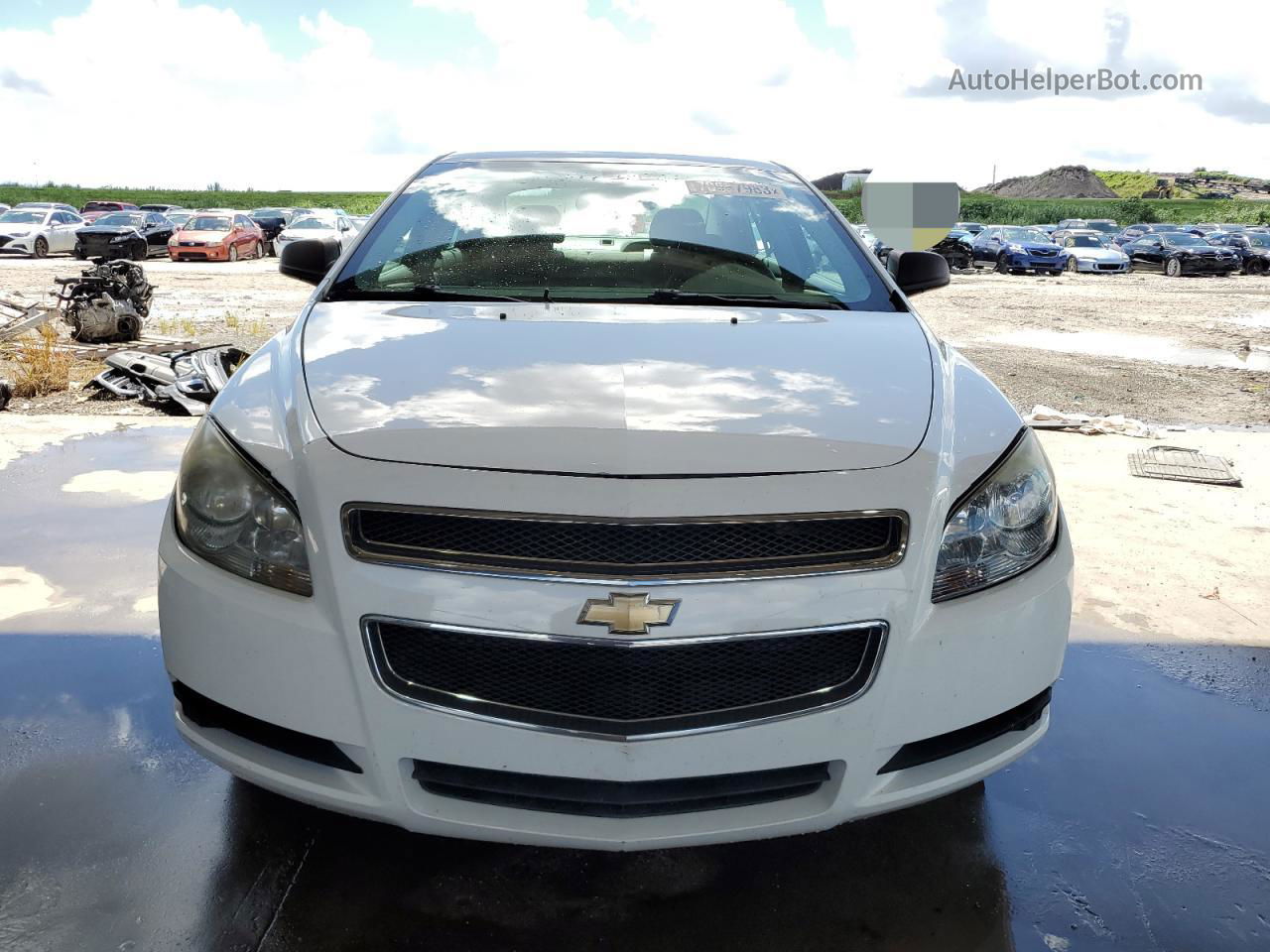 2012 Chevrolet Malibu Ls White vin: 1G1ZA5E07CF398943