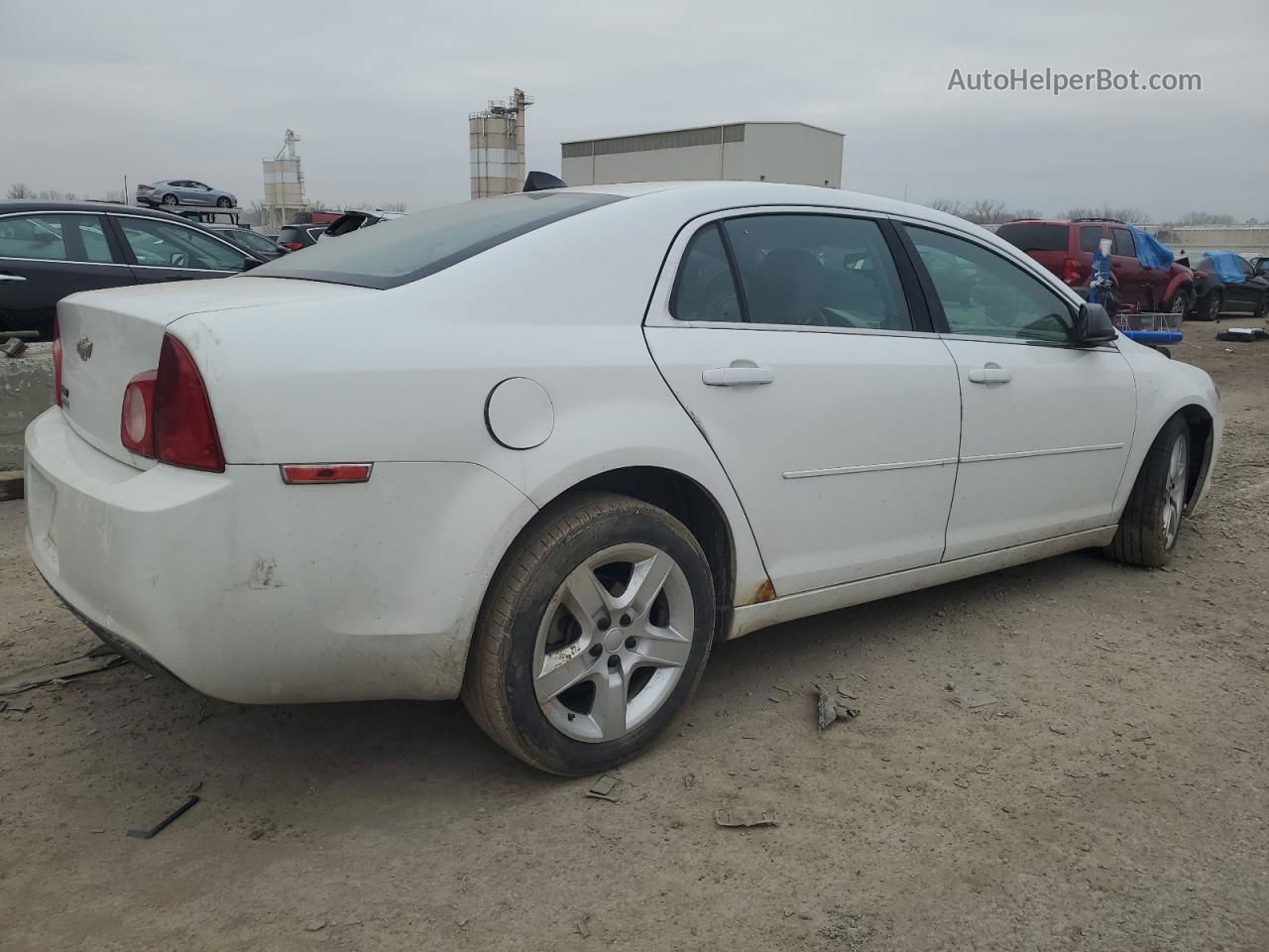 2012 Chevrolet Malibu Ls White vin: 1G1ZA5E0XCF390500