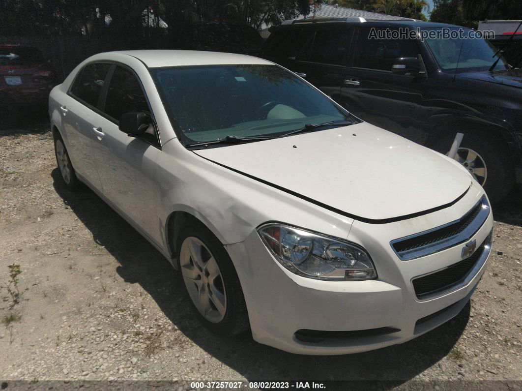 2012 Chevrolet Malibu Ls W/1fl White vin: 1G1ZA5EU5CF232584