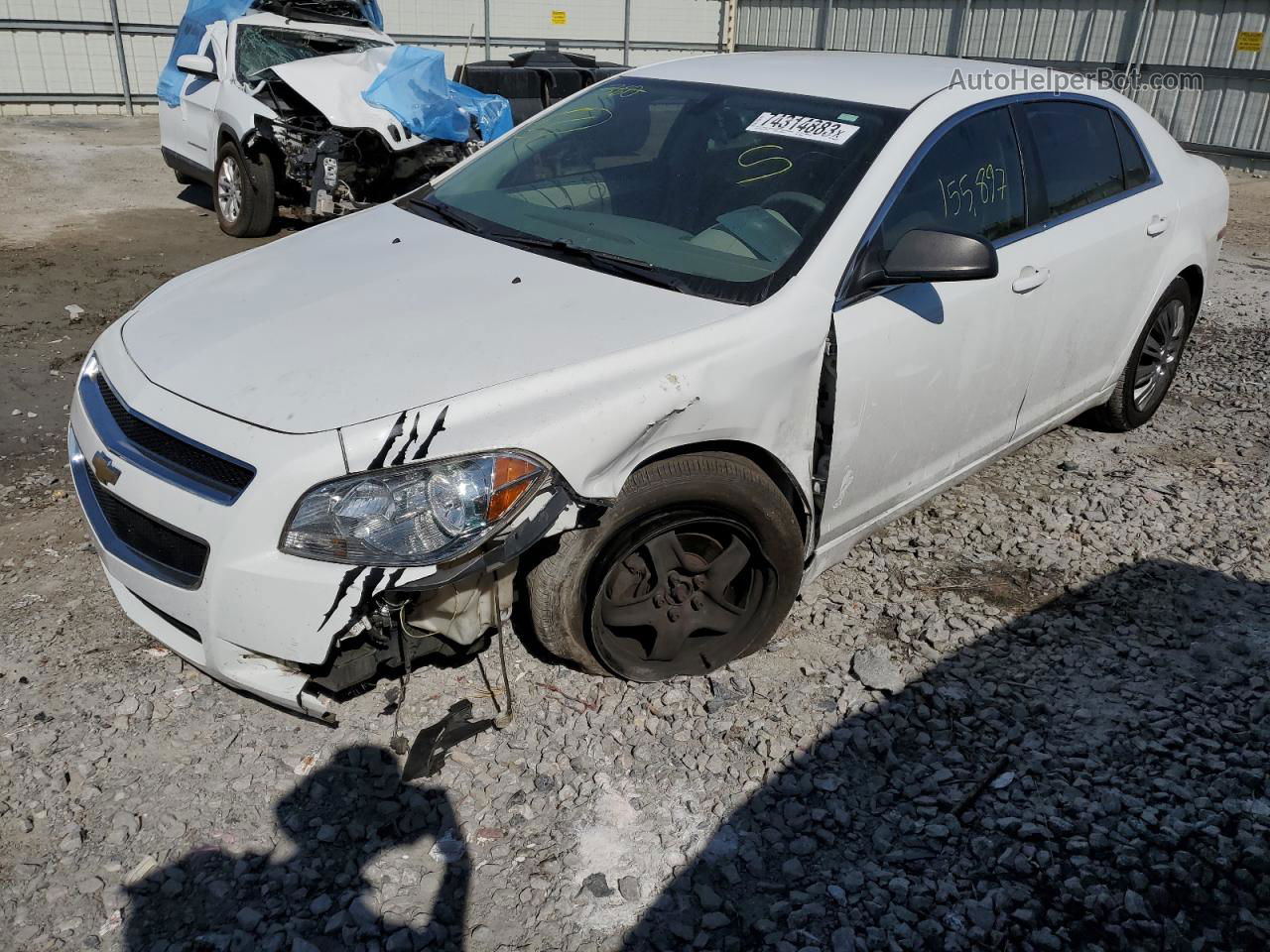 2012 Chevrolet Malibu Ls White vin: 1G1ZA5EU6CF187056