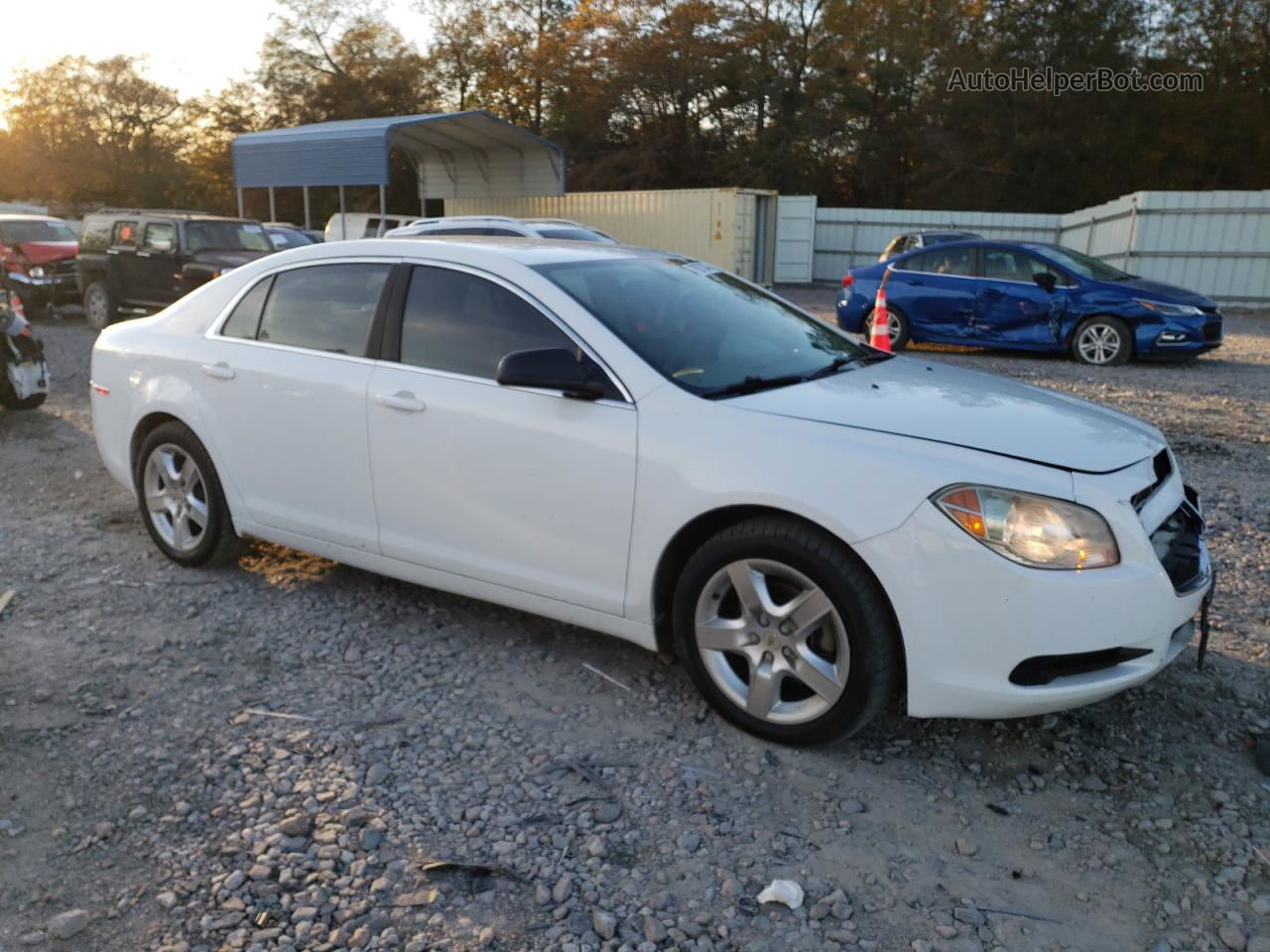 2012 Chevrolet Malibu Ls White vin: 1G1ZA5EU7CF220842