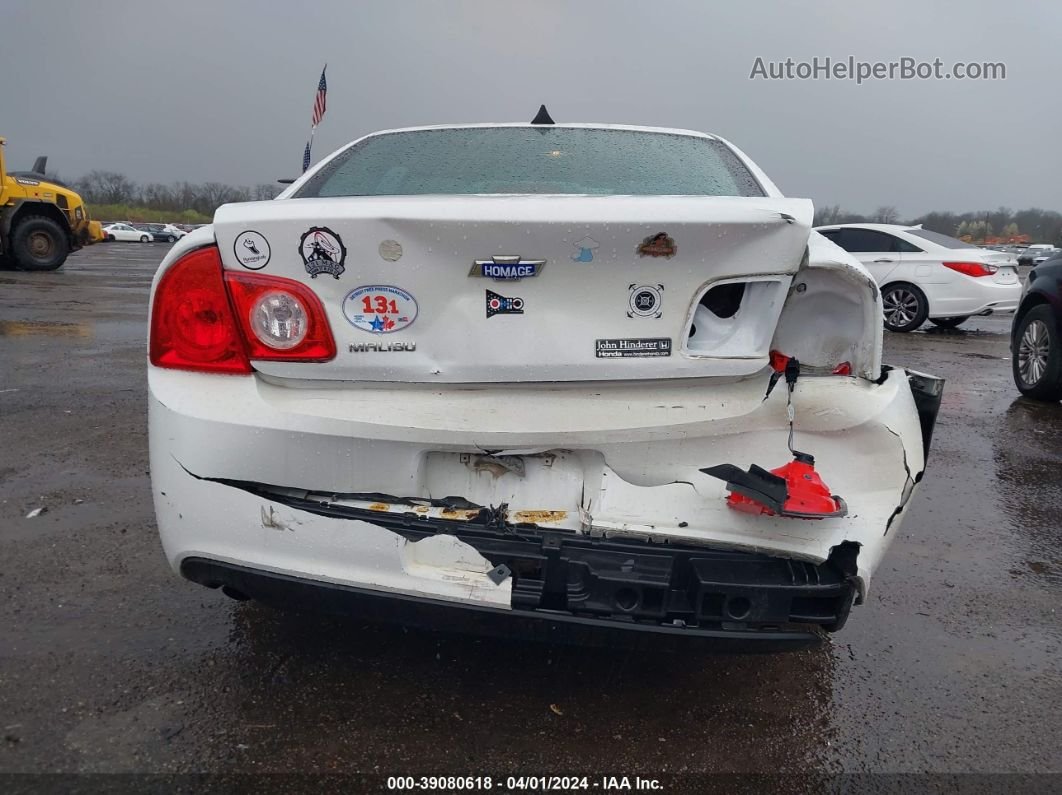 2012 Chevrolet Malibu Ls White vin: 1G1ZA5EU9CF337404