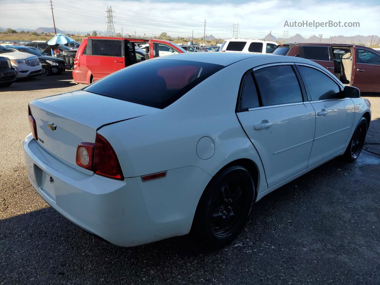 2012 Chevrolet Malibu Ls White vin: 1G1ZA5EU9CF389261