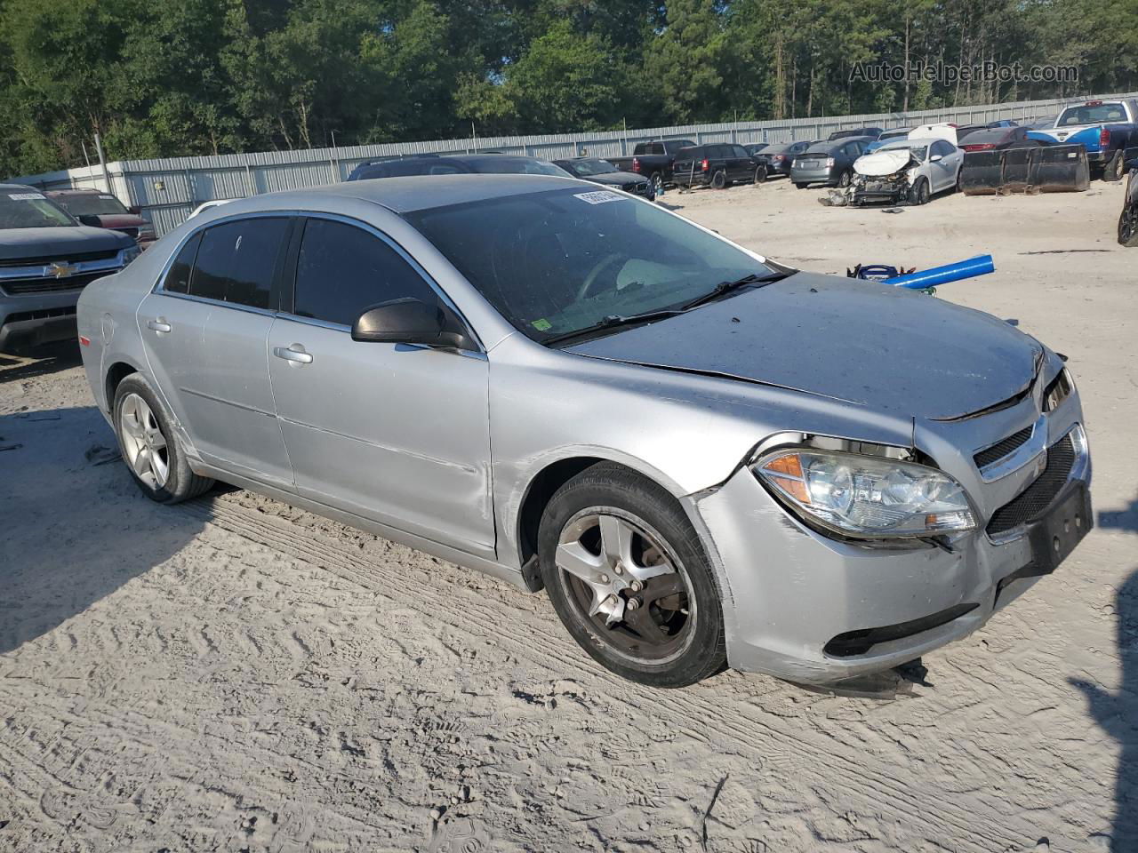 2012 Chevrolet Malibu Ls Silver vin: 1G1ZA5EU9CF395061