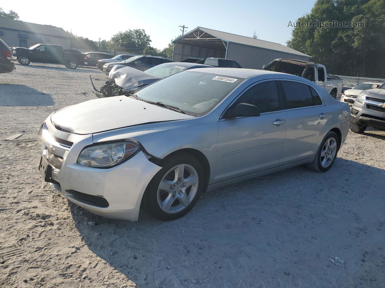 2012 Chevrolet Malibu Ls Silver vin: 1G1ZA5EU9CF395061