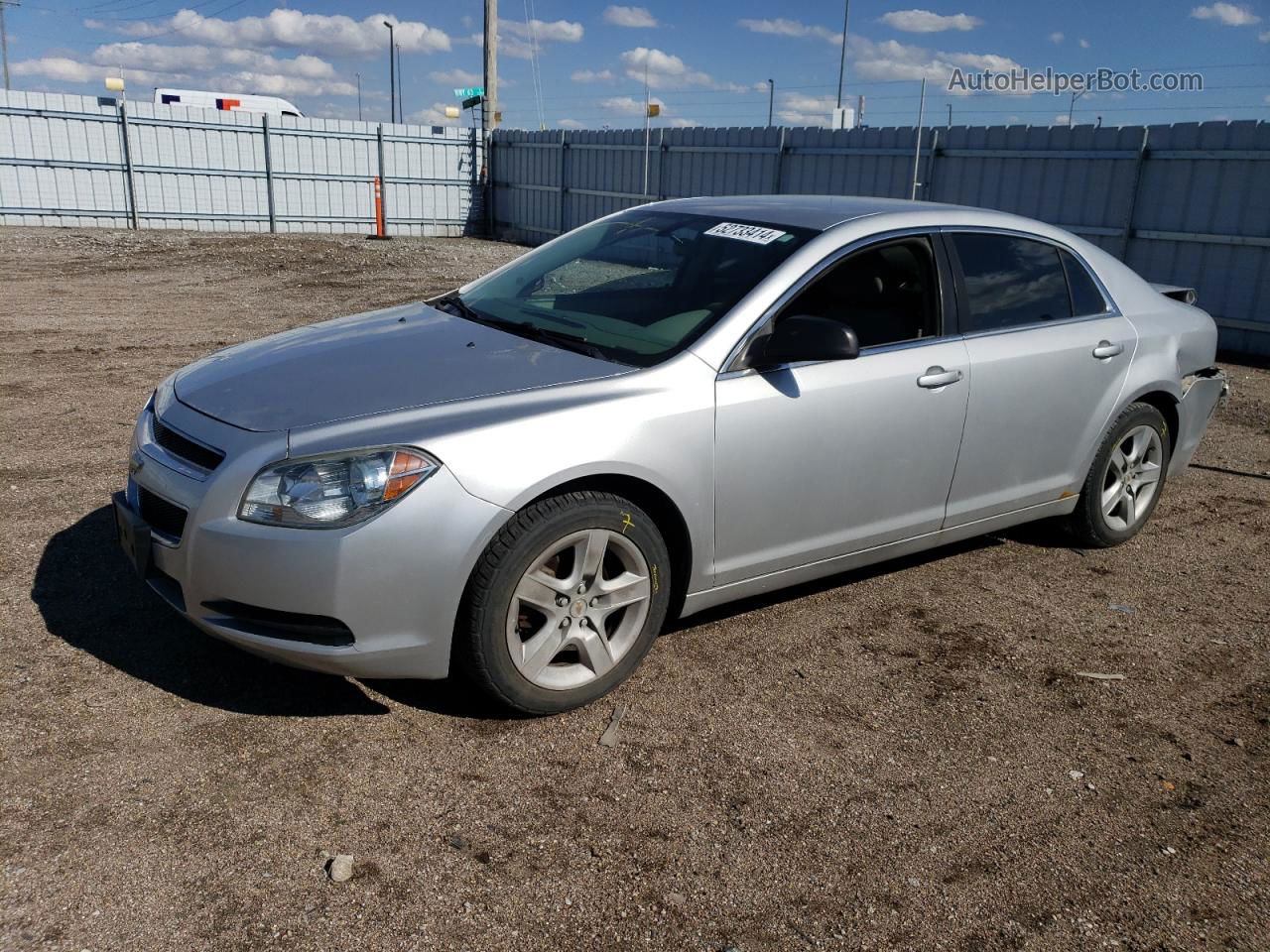 2012 Chevrolet Malibu Ls Silver vin: 1G1ZA5EUXCF118743