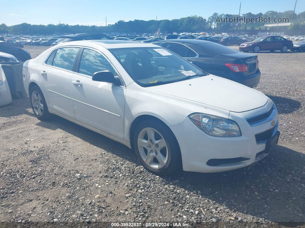 2012 Chevrolet Malibu Ls White vin: 1G1ZB5E00CF173485