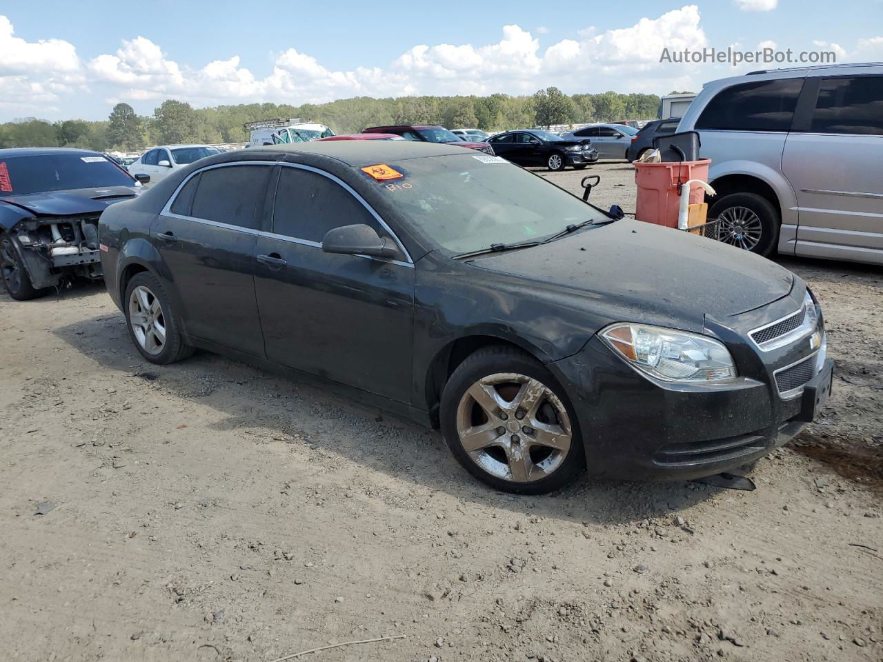 2012 Chevrolet Malibu Ls Black vin: 1G1ZB5E00CF205867