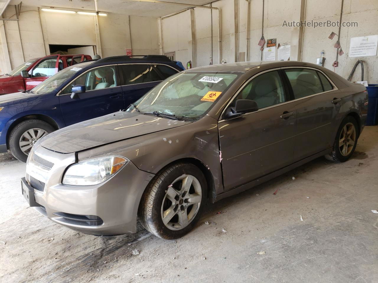 2012 Chevrolet Malibu Ls Brown vin: 1G1ZB5E01CF143802