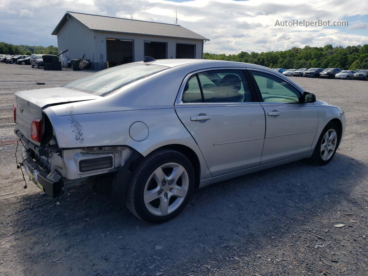 2012 Chevrolet Malibu Ls Silver vin: 1G1ZB5E01CF272090