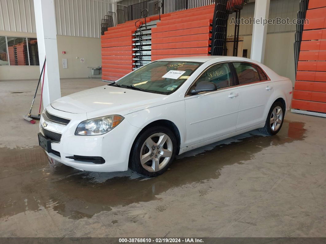 2012 Chevrolet Malibu Ls White vin: 1G1ZB5E02CF175044