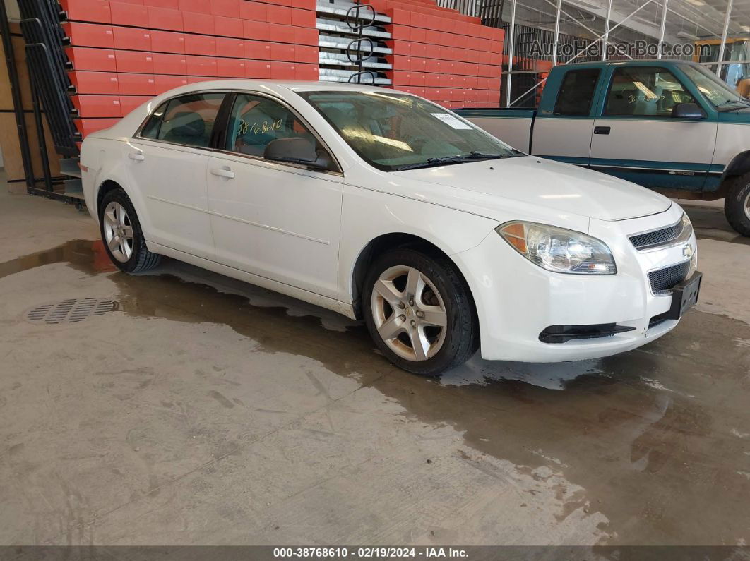 2012 Chevrolet Malibu Ls White vin: 1G1ZB5E02CF175044