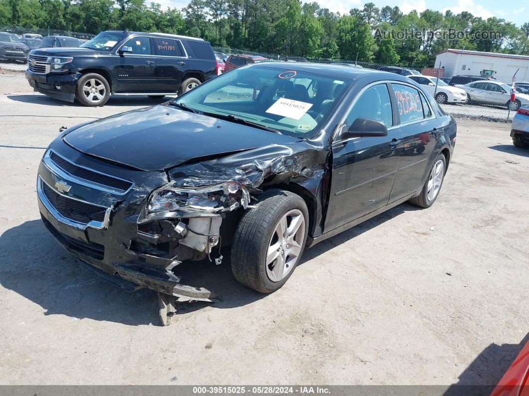 2012 Chevrolet Malibu Ls Black vin: 1G1ZB5E02CF200394