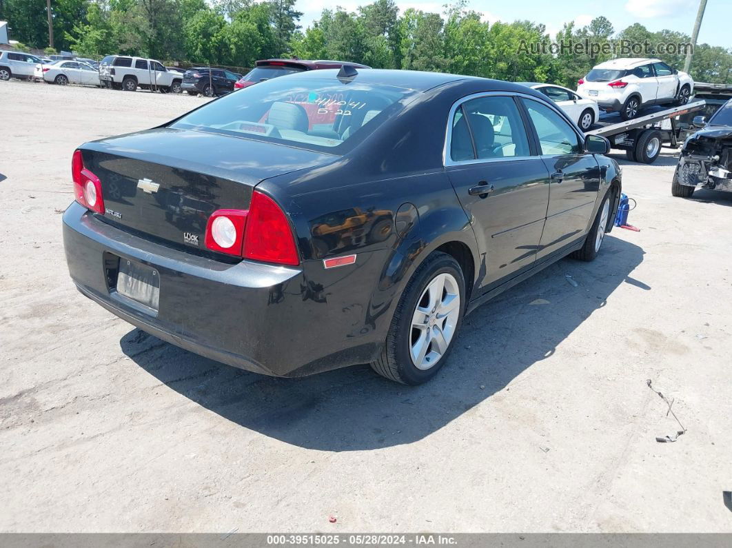 2012 Chevrolet Malibu Ls Black vin: 1G1ZB5E02CF200394