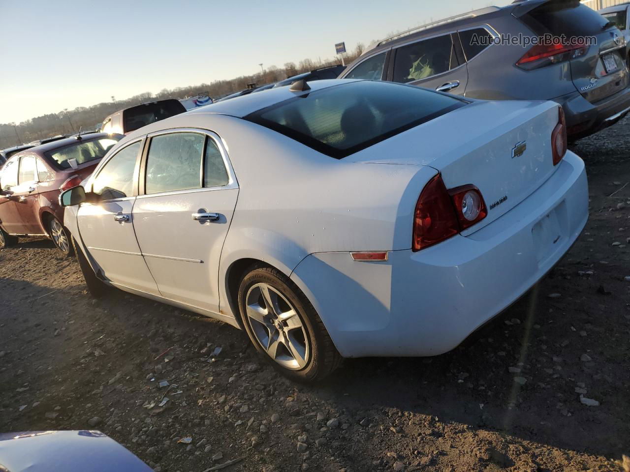 2012 Chevrolet Malibu Ls White vin: 1G1ZB5E02CF221990