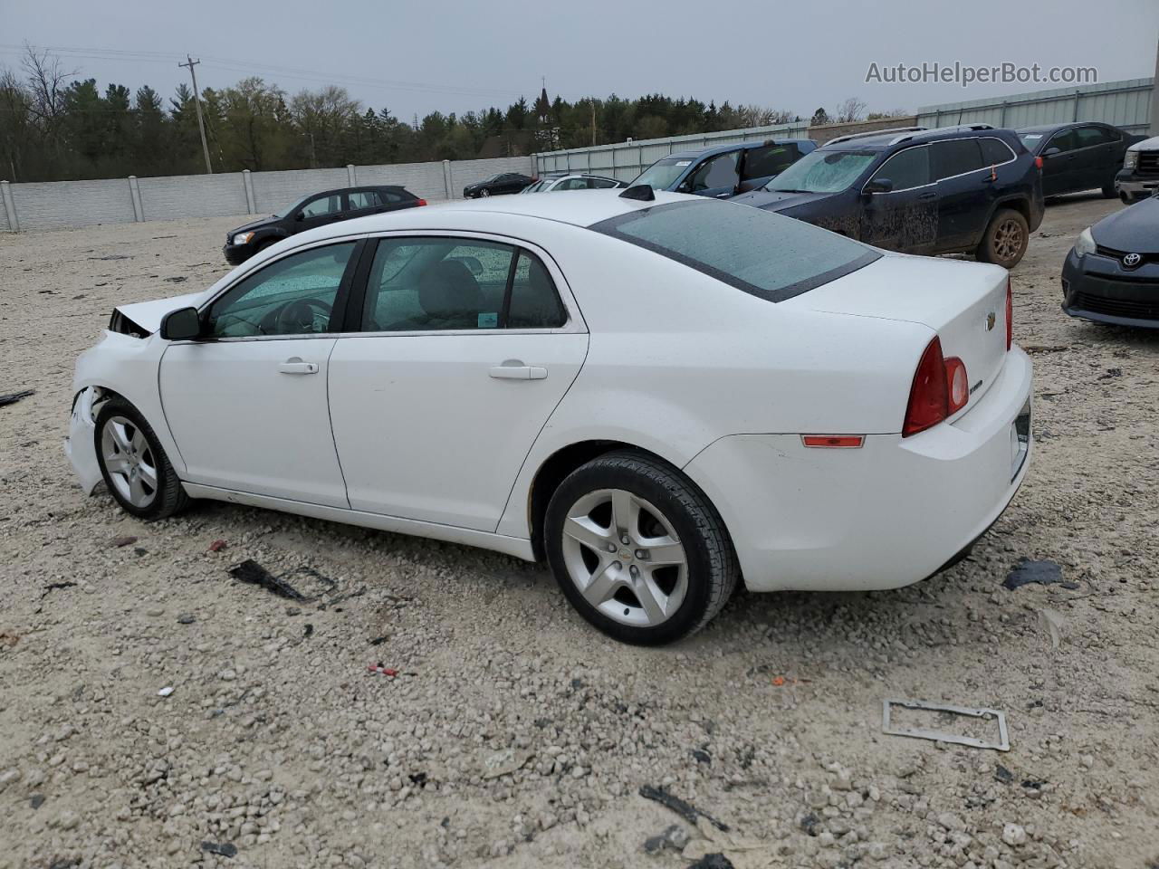 2012 Chevrolet Malibu Ls White vin: 1G1ZB5E02CF311088