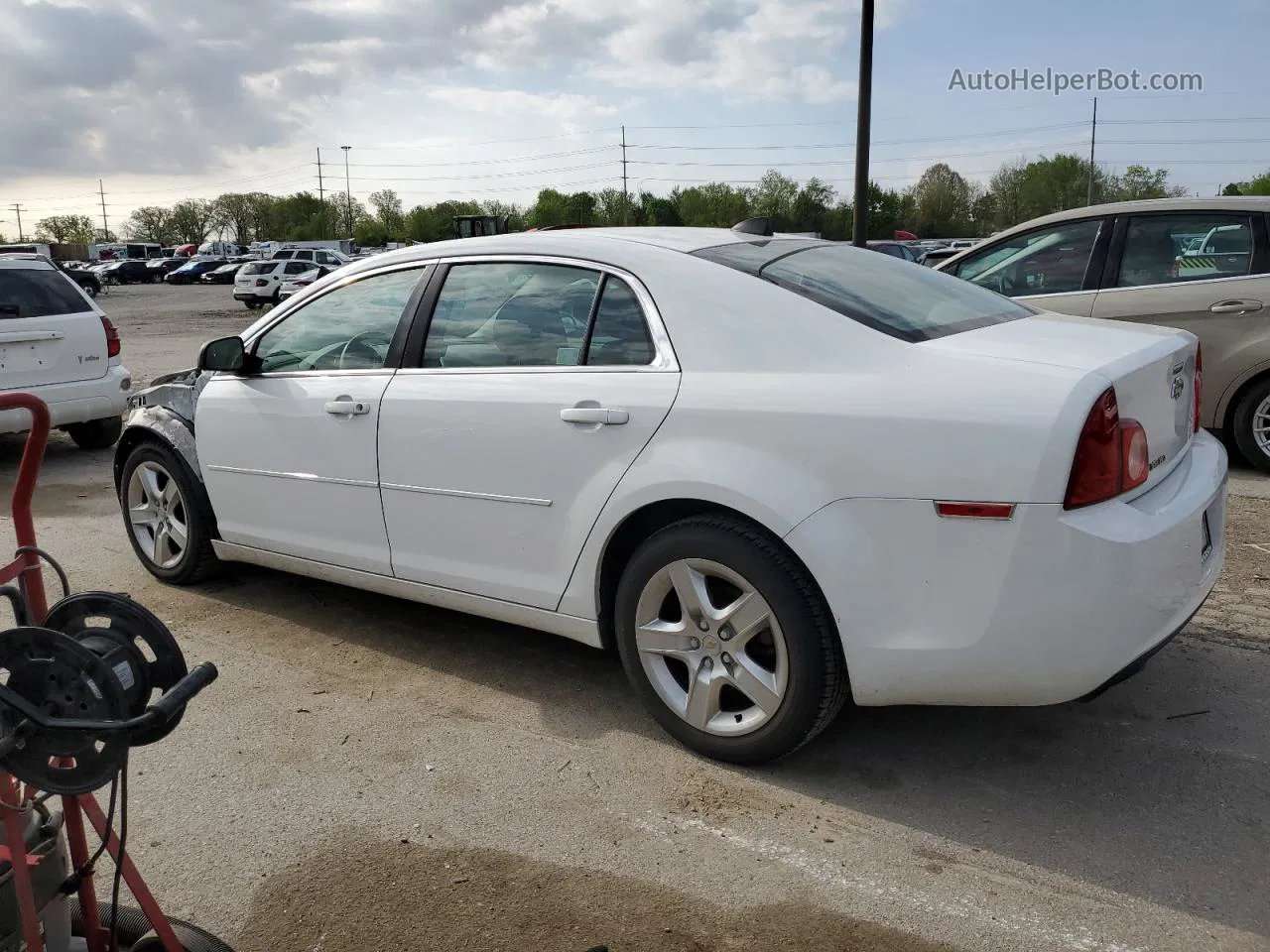 2012 Chevrolet Malibu Ls White vin: 1G1ZB5E03CF292776