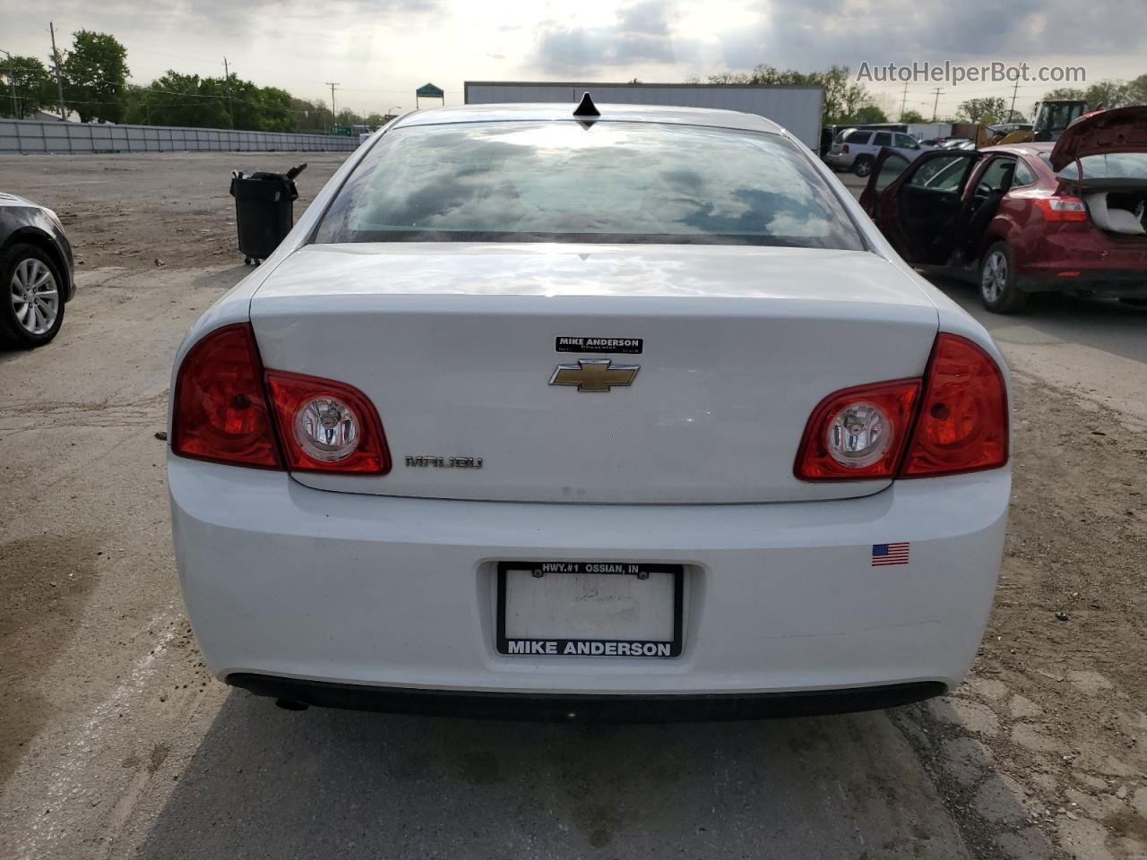 2012 Chevrolet Malibu Ls White vin: 1G1ZB5E03CF292776