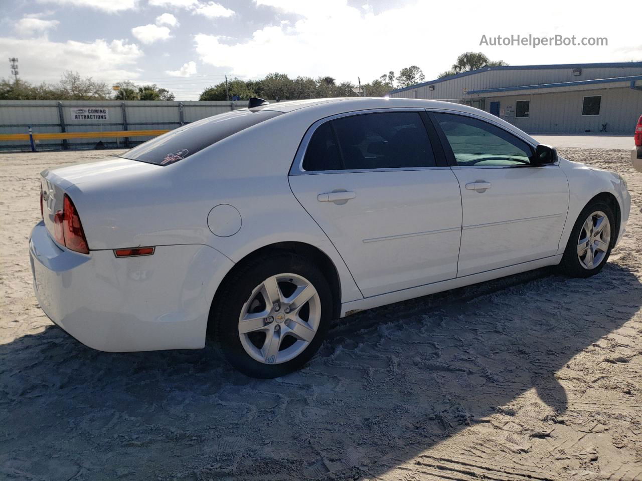 2012 Chevrolet Malibu Ls White vin: 1G1ZB5E03CF332192