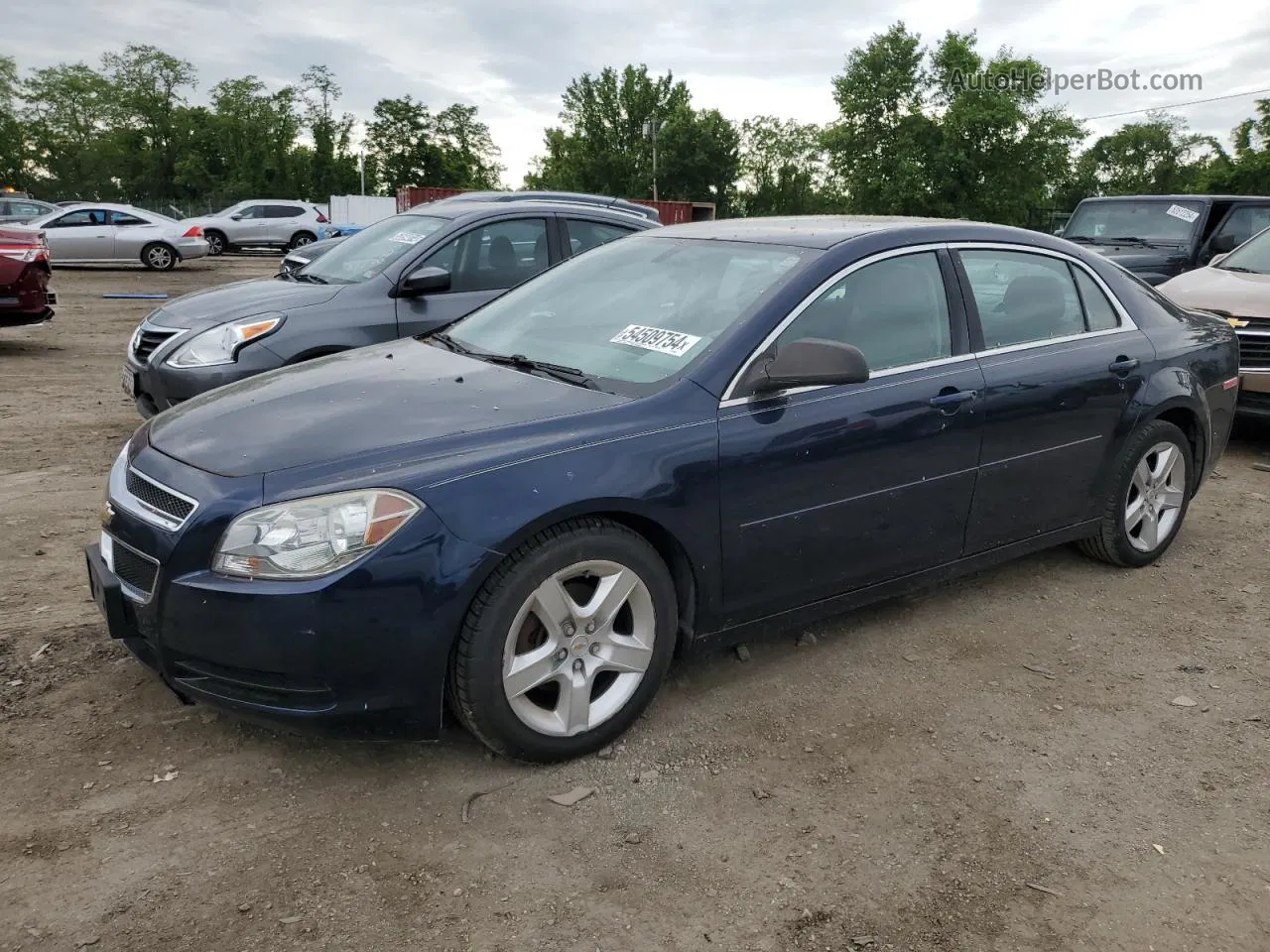 2012 Chevrolet Malibu Ls Blue vin: 1G1ZB5E04CF286274