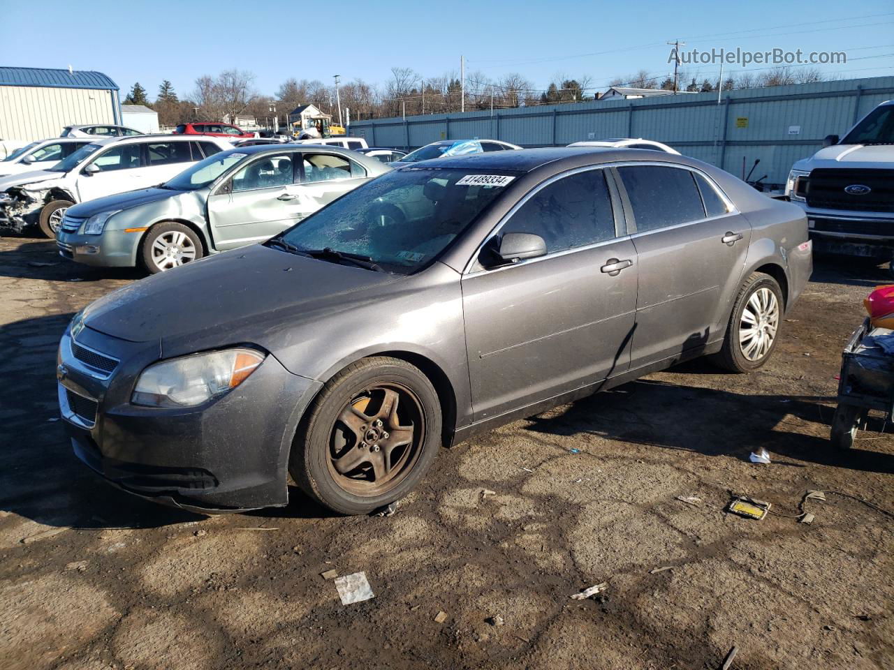 2012 Chevrolet Malibu Ls Gray vin: 1G1ZB5E04CF288011