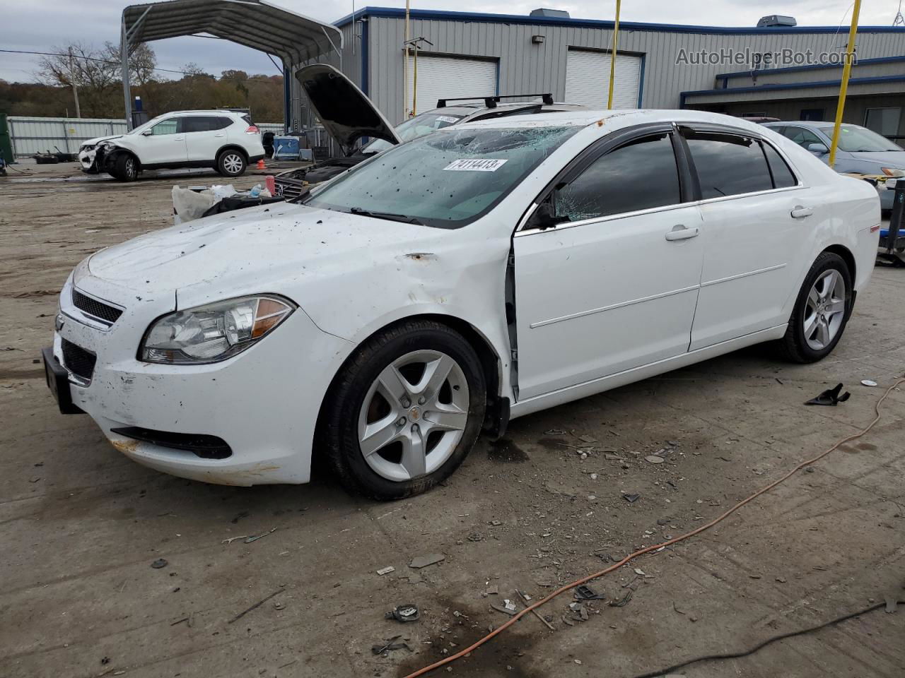 2012 Chevrolet Malibu Ls White vin: 1G1ZB5E05CF193893