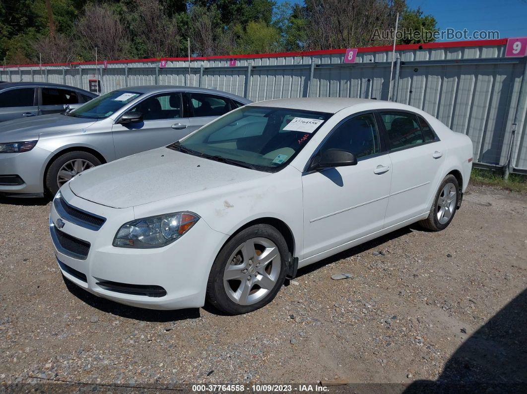 2012 Chevrolet Malibu Ls W/1ls White vin: 1G1ZB5E06CF317508