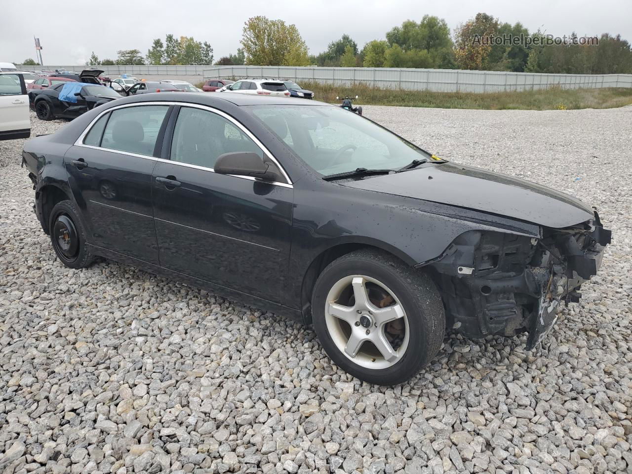 2012 Chevrolet Malibu Ls Black vin: 1G1ZB5E07CF306162