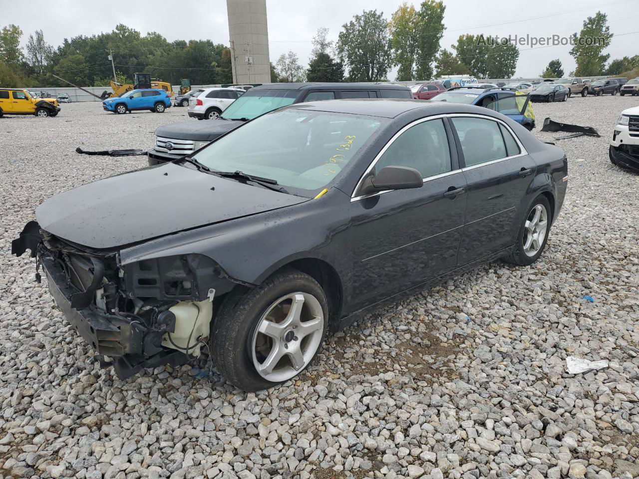 2012 Chevrolet Malibu Ls Black vin: 1G1ZB5E07CF306162