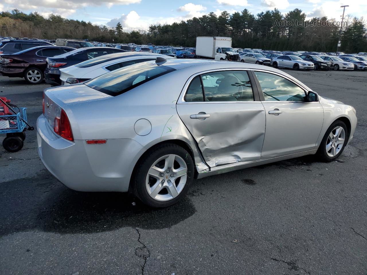 2012 Chevrolet Malibu Ls Silver vin: 1G1ZB5E09CF135981