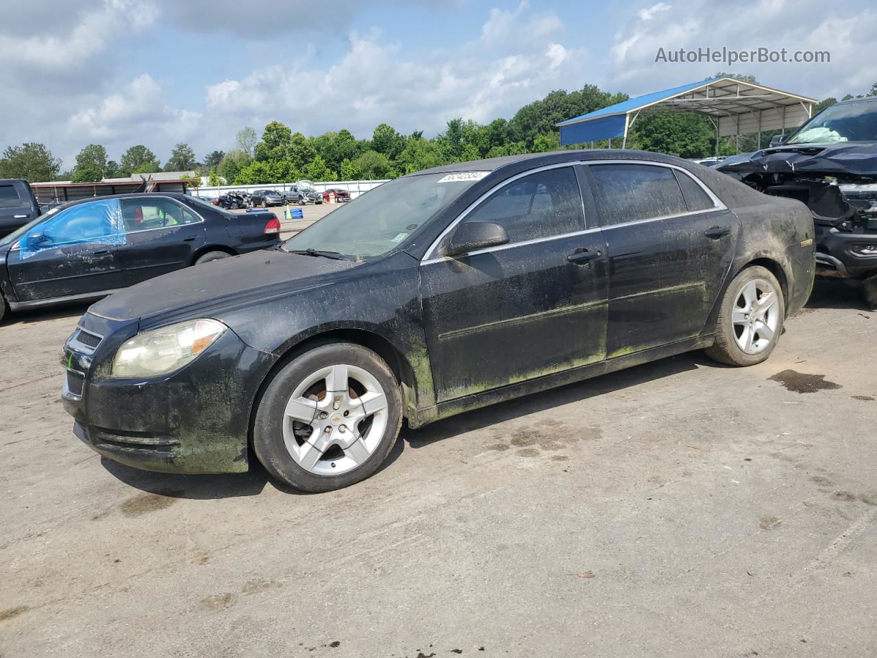 2012 Chevrolet Malibu Ls Black vin: 1G1ZB5E0XCF272427