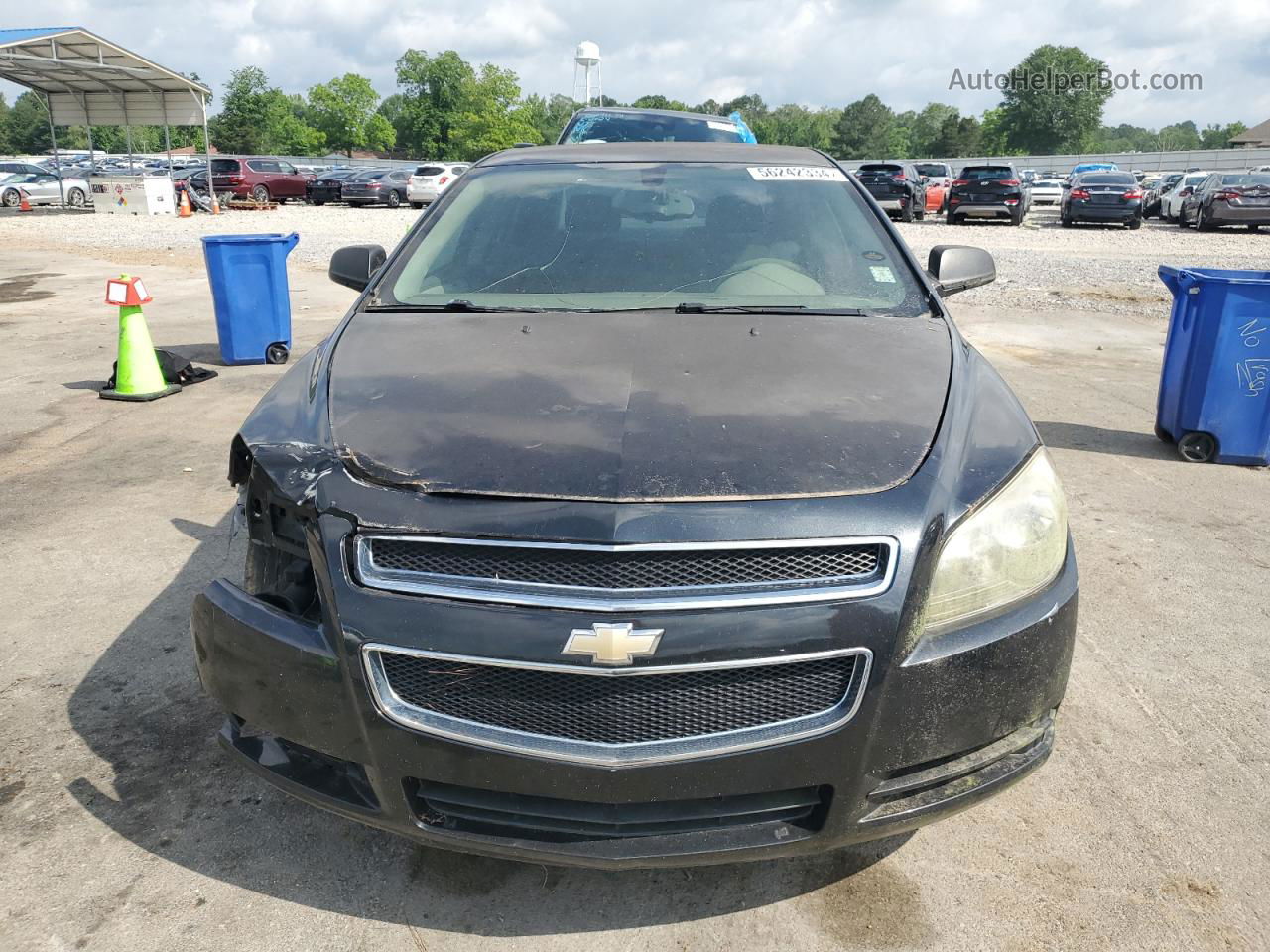 2012 Chevrolet Malibu Ls Black vin: 1G1ZB5E0XCF272427