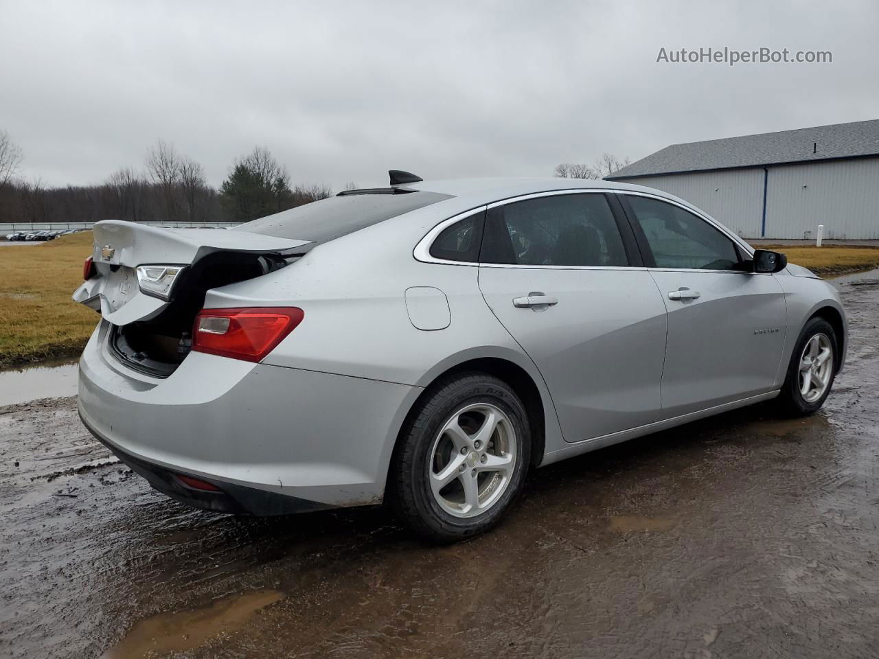 2017 Chevrolet Malibu Ls Silver vin: 1G1ZB5ST0HF128309