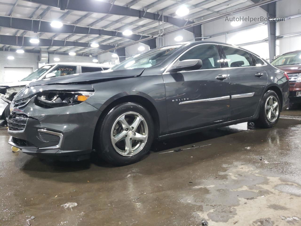 2017 Chevrolet Malibu Ls Charcoal vin: 1G1ZB5ST0HF133316